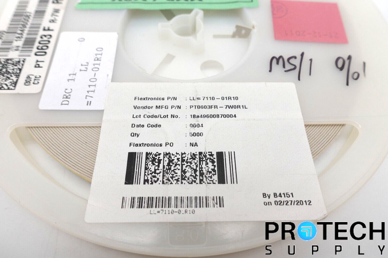 Load image into Gallery viewer, (Qty 5000) Yageo PT0603FR-7W0R1L Capacitor Reel ±1% NEW with WARRANTY