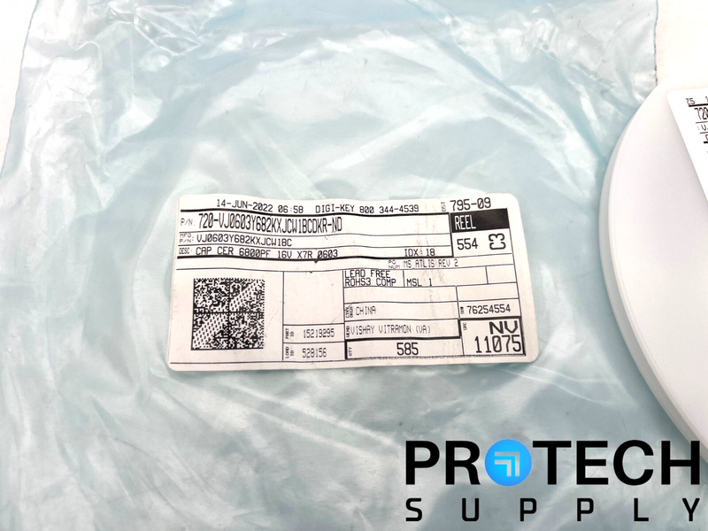 Load image into Gallery viewer, 585/Pk Vishay VJ0603Y682KXJCW1BC 25V Ceramic Capacitor NEW with WARRANTY