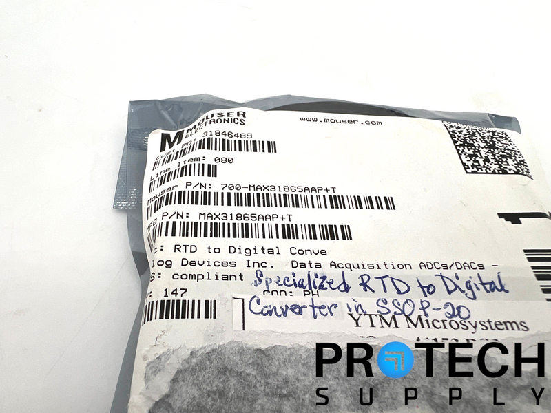 Load image into Gallery viewer, (147/Pk) Analog Devices MAX31865AAP+T RTD-to-Digital Converter NEW with WARRANTY