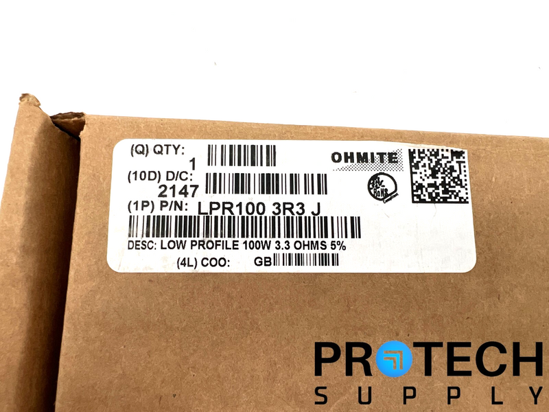 Load image into Gallery viewer, (2/Pk) Ohmite LPR100 3R3 J ARCOL Chassis Resistor 100W 3.3 OHMS NEW w/ WARRANTY