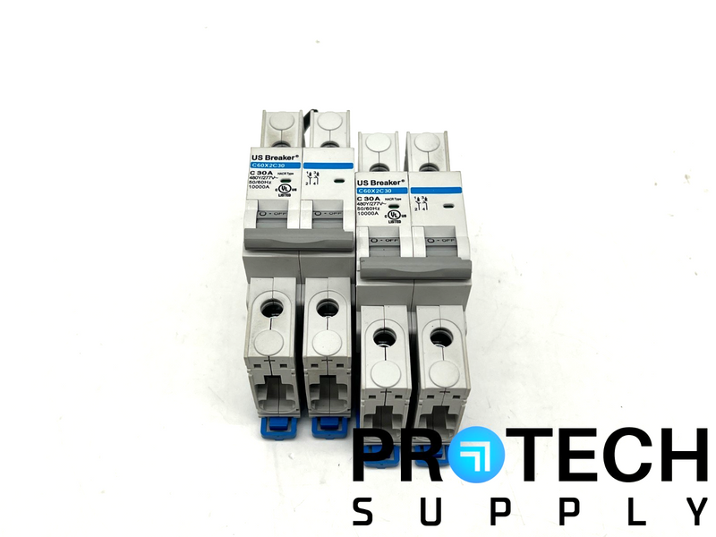 Load image into Gallery viewer, (Lot of 2) US Breaker C60X2C30 Circuit Breaker with WARRANTY