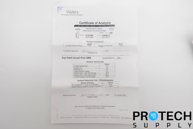 Load image into Gallery viewer, (50/Box) Waters WAT043460 Sep-Pak Vac RC (100mg) QMA Cartridge NEW with WARRANTY