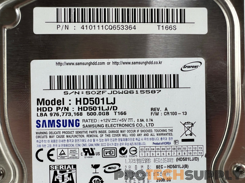 Load image into Gallery viewer, Samsung 500GB 3.5" SATA III Desktop HDD HD501LJ with WARRANTY