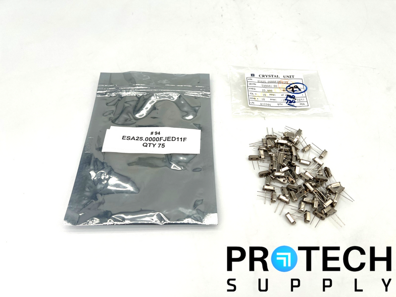 Load image into Gallery viewer, (75/Pk) Crystal Unit ESA25.0000FJED11FE Crystal Oscillator with WARRANTY