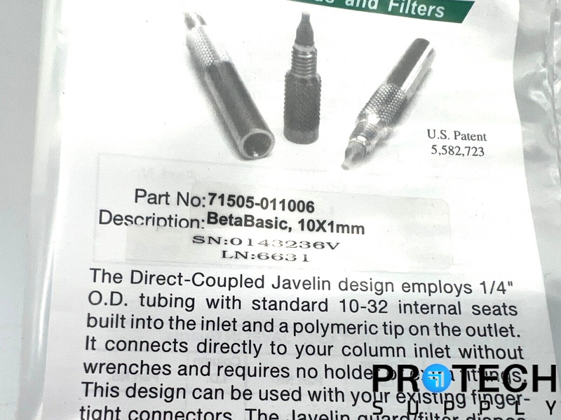 Load image into Gallery viewer, 4/Pk Thermo Javelin BetaBasic 10 x 1mm Guard Colum 71505-0110066 NEW w/ WARRANTY