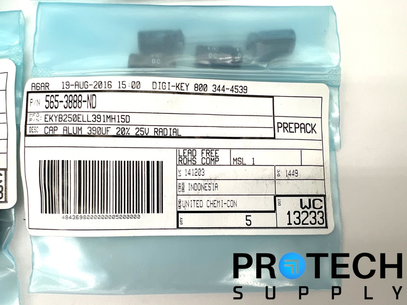 Load image into Gallery viewer, (100/Pk) Chemi-Con EKYB250ELL391MH15D Electrolytic Capacitors NEW with WARRANTY