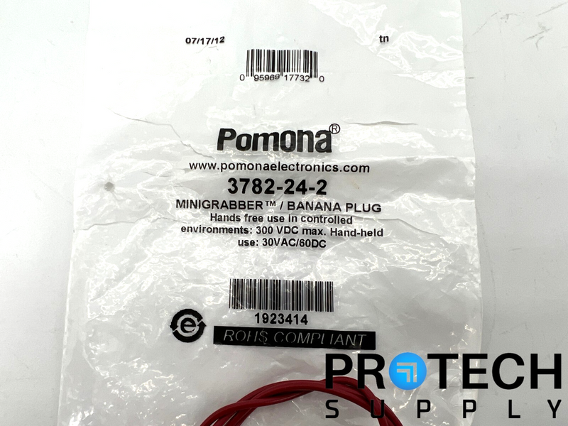 Load image into Gallery viewer, Pomona 3782-24-2 Minigrabber Banana Plug 30VAC/60DC NEW with WARRANTY
