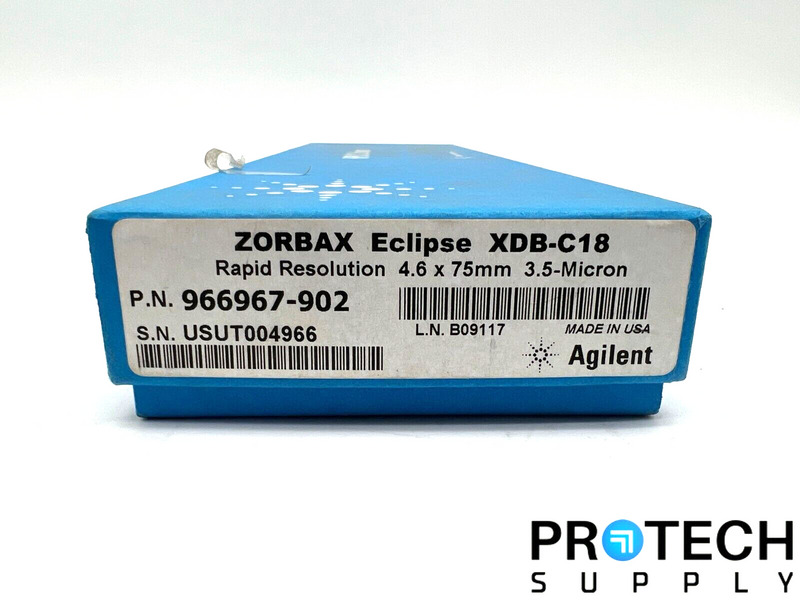 Load image into Gallery viewer, Agilent Eclipse XDB-C18 Rapid Resolution 4.6 x 75mm 3.5-Micron with WARRANTY