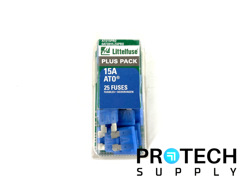 Load image into Gallery viewer, (25/Pk) Littelfuse ATO15PRO Fast-Acting Automotive Blade Fuse with WARRANTY