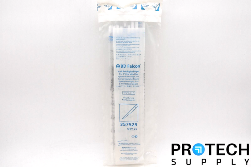 Load image into Gallery viewer, Falcon 357529 Serological Pipet 5 mL 25/Bag NEW