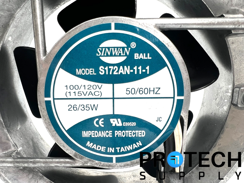 Load image into Gallery viewer, Sinwan S172AN-11-1 Aluminum Frame Fan 115VAC 26/35W 50/60Hz with WARRANTY