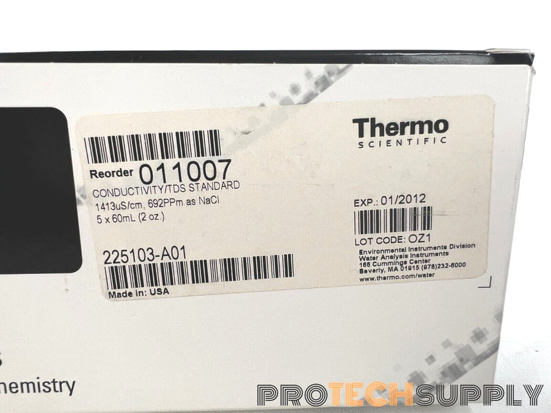 Load image into Gallery viewer, Thermo Scientific 3x60 mL Bottle 011007 1413µS/cm Conductivity/TDS Standard