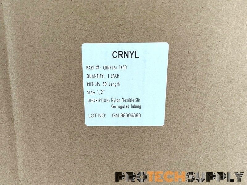 Load image into Gallery viewer, CRNYL CRNYL6/.5X50 Nylon Flexible Slit Corrugated Tubing 1/2" 50' Length
