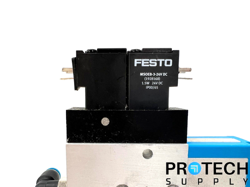 Load image into Gallery viewer, Assy Festo VADMI-140 Vacuum Generator + MSOEB-3-24V Solenoid Valve w/ WARRANTY