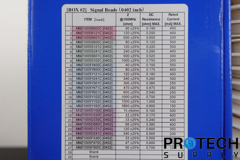 Load image into Gallery viewer, TDK Sample Box #2 Ferrite Chip Beads Power Beads with WARRANTY