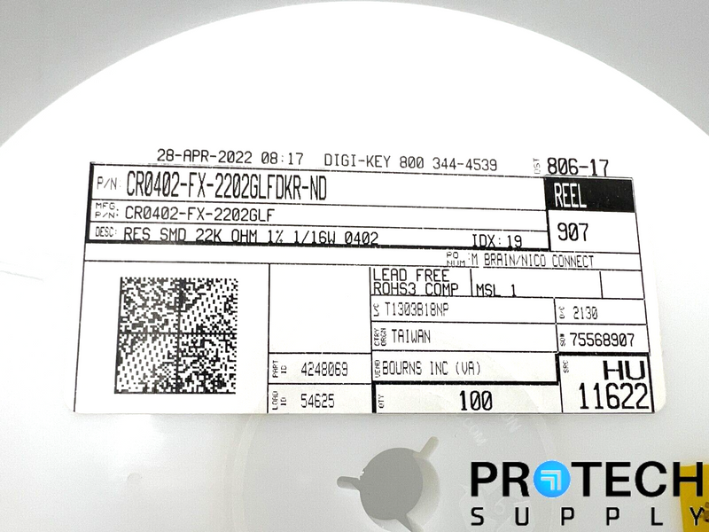 Load image into Gallery viewer, (Approx 70) Bourns Chip Resistor 22 kOhms CR0402-FX-2202GLFDKR-ND w/ WARRANTY
