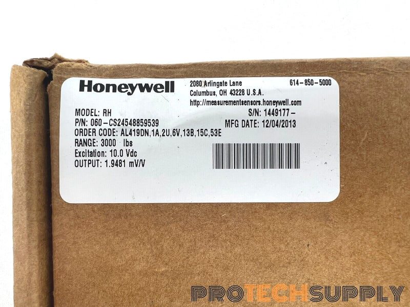 Load image into Gallery viewer, Honeywell 060-CS24548859539 3000lbs Load Cell with Cable Housing with WARRANTY