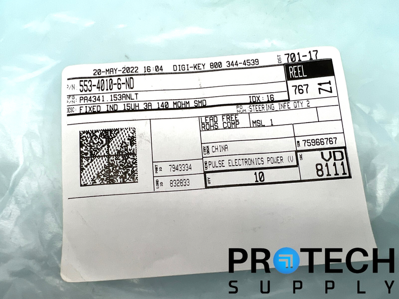 Load image into Gallery viewer, 10/Pk Pulse Electronics PA4341.153ANLT Shielded Molded Inductor NEW