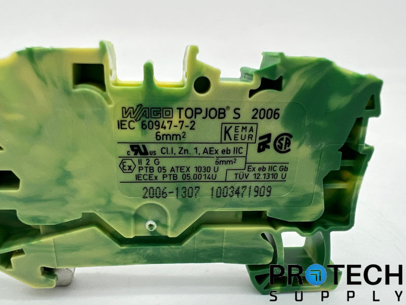 Load image into Gallery viewer, WAGO 2006-1307 Terminal Block Connector 3 Position Ground NEW