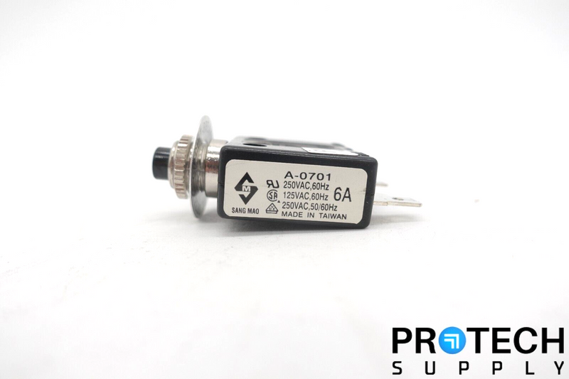 Load image into Gallery viewer, Sang Mao A-0701 Push Button Circuit Breaker 6A 125/250VAC 50/60Hz with WARRANTY