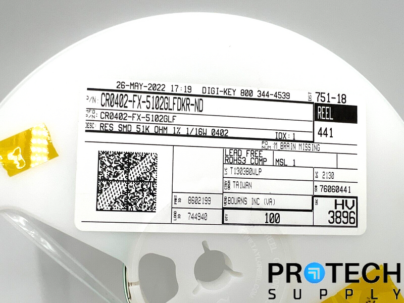 Load image into Gallery viewer, (Approx 60) Bourns Inc. Chip Resistor CR0402-FX-5102GLFDKR-ND with WARRANTY