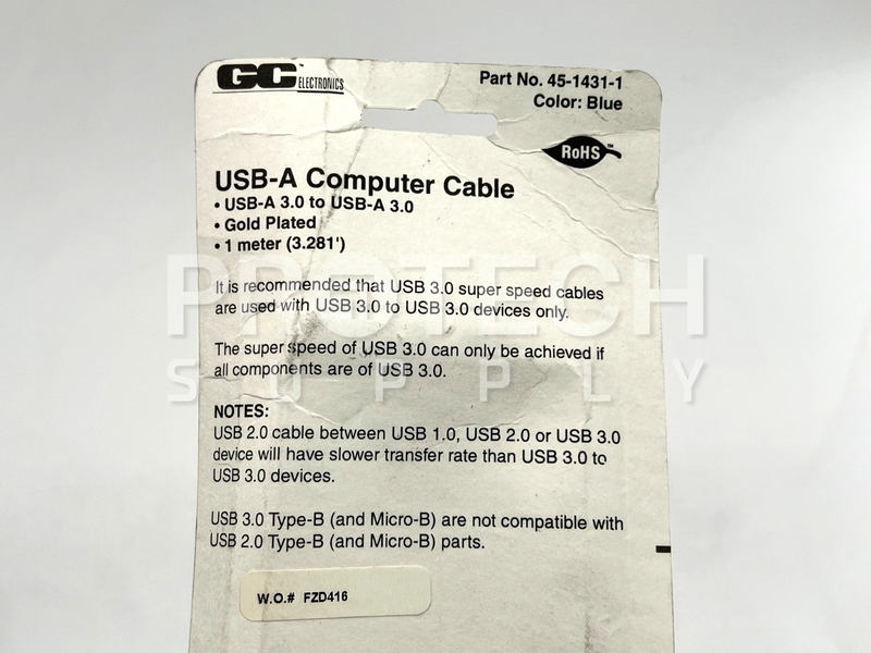 Load image into Gallery viewer, (Lot of 5) GC Electronics 45-1431-1 USB to USB Computer Cable 1m NEW w/ WARRANTY