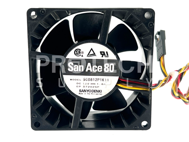 Load image into Gallery viewer, Sanyo Denki 9G0812P1K11 San Ace 80 Cooling Fan 12V 1.8A GUARANTEED