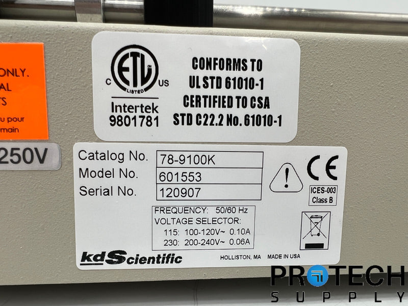 Load image into Gallery viewer, KD Scientific Legacy Single Syringe Infusion Pump 601553 For PARTS / REPAIR