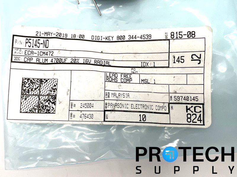 Load image into Gallery viewer, (8/Pk) Panasonic ECA-1CM472 Aluminum Electrolytic Capacitors with WARRANTY