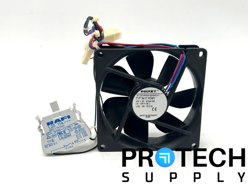 Load image into Gallery viewer, Papst 3412 NGMV Cooling Fan + RAFI 947-5-1 Contact Block Assy with WARRANTY