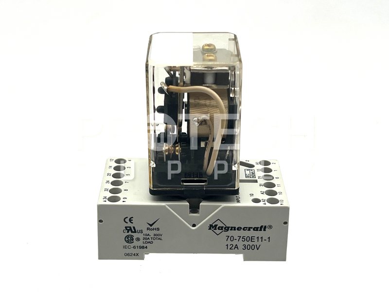 Load image into Gallery viewer, Magnecraft 755XBXCD-12D Power Relay + 70-750E11-1 Socket Assembly with WARRANTY