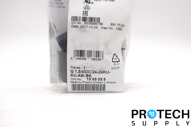 Load image into Gallery viewer, Phoenix Contact Q1,5/4IDC/24-24KU-KU-ASI-BK 1585058 Conductor Connector NEW