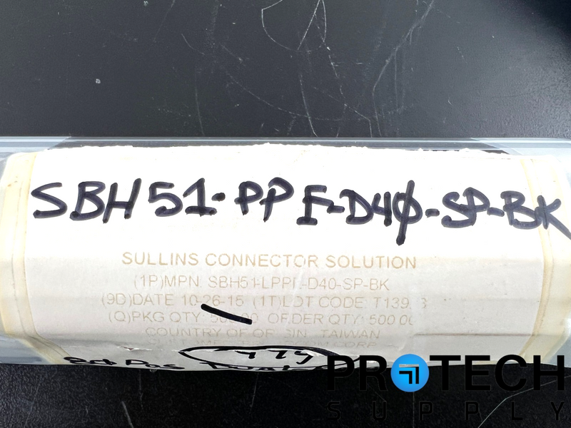 Load image into Gallery viewer, (490/Pk) Sullins Connector SBH51-LPPE-D40-SP-BK Connector with WARRANTY