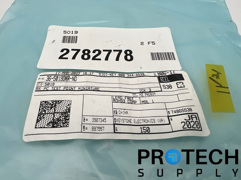 Load image into Gallery viewer, (100 Per Reel) Keystone 5019 PC Test Point Plating Surface Mount with WARRANTY
