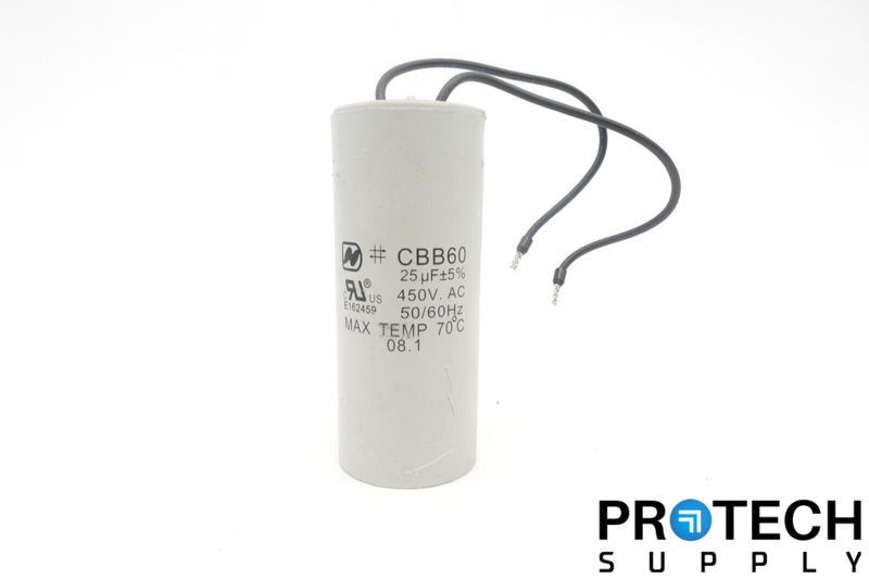 Load image into Gallery viewer, CBB60 Motor Run Capacitor Round 450V AC 25uF 50/60HZ with WARRANTY