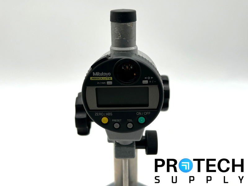 Load image into Gallery viewer, Lot of Mitutoyo 543-452B Digital Indicator + 7004 Stand with WARRANTY