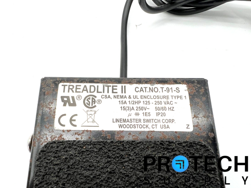 Load image into Gallery viewer, Linemaster T-91-S TREADLITE II Foot Switch 15A 250V 50/60HZ with WARRANTY