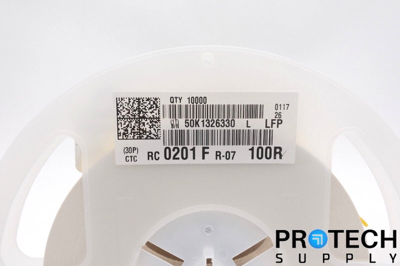 Load image into Gallery viewer, 10000/Reel YAGEO RC0201FR-07100RL Chip Resistor 100 Ohm ±1% 1/20W NEW & WARRANTY
