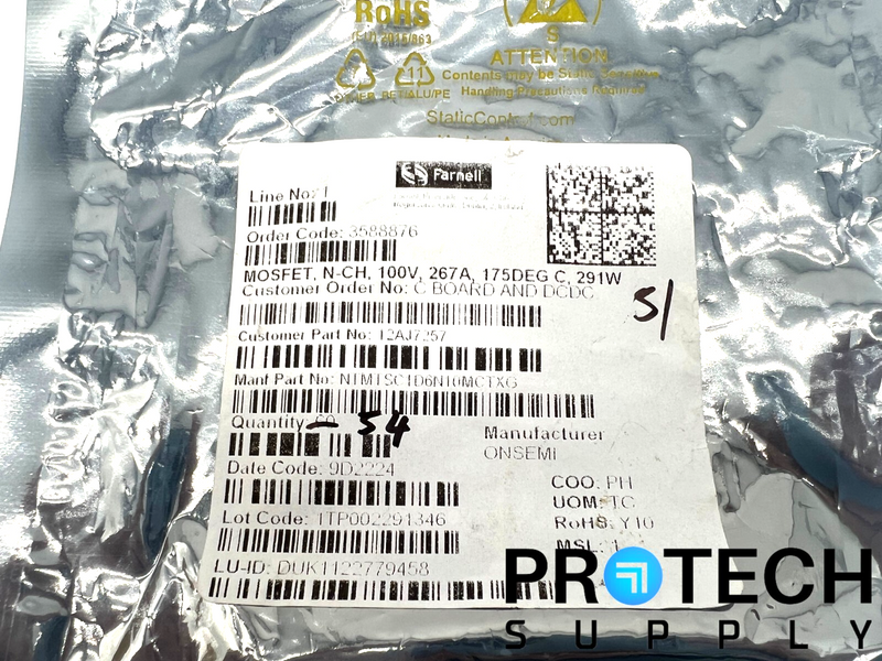 Load image into Gallery viewer, (45/Pk) Onsemi NTMTSC1D6N10MCTXG N-Channel Surface Mount Flank with WARRANTY