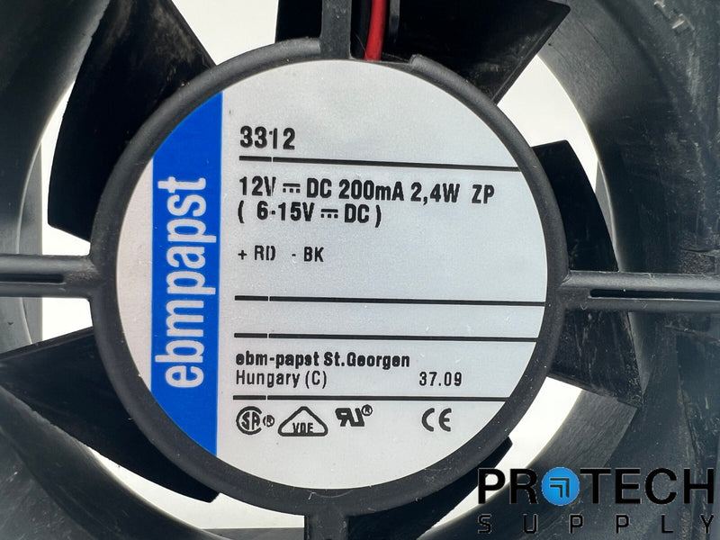 Load image into Gallery viewer, Ebmpapst Axial Cooling Fan 92mm L x 92mm H VDC12 3312 with WARRANTY