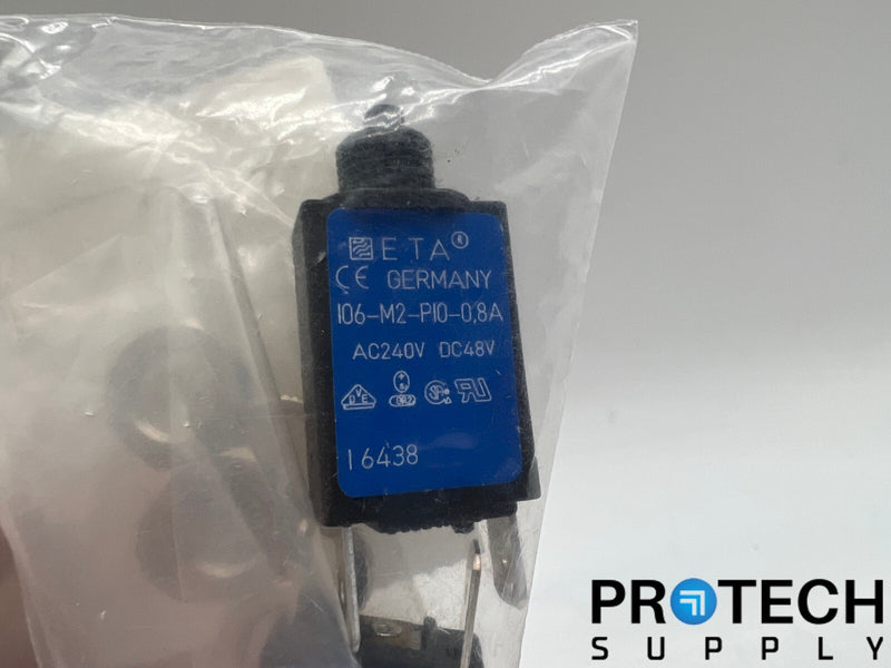 Load image into Gallery viewer, ETA Schurter Circuit Braker Thermal 800mA 302-1006-ND with WARRANTY