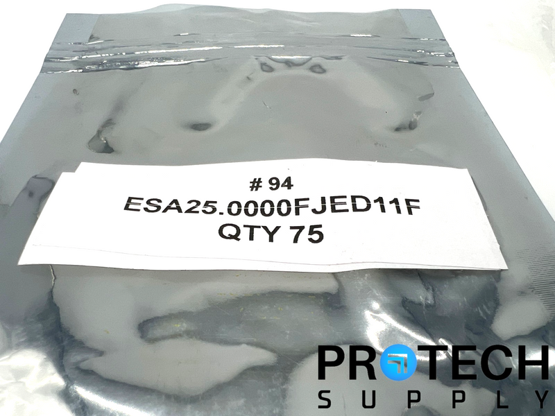 Load image into Gallery viewer, (75/Pk) Crystal Unit ESA25.0000FJED11FE Crystal Oscillator with WARRANTY