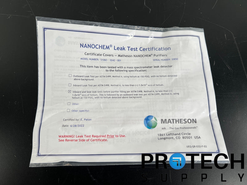 Load image into Gallery viewer, Matheson S1060-0242-001 Hydrogen Gas Purification System NEW with WARRANTY