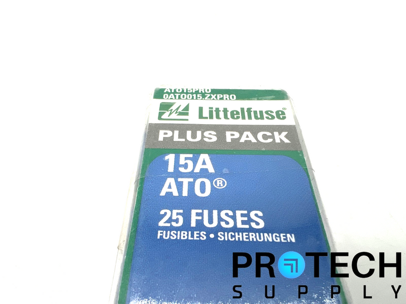 Load image into Gallery viewer, (25/Pk) Littelfuse ATO15PRO Fast-Acting Automotive Blade Fuse with WARRANTY