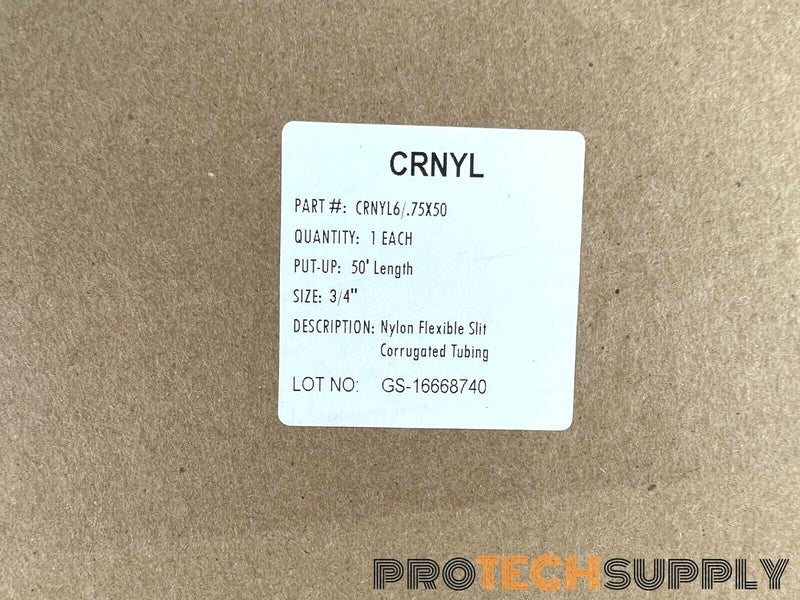 Load image into Gallery viewer, CRNYL CRNYL6/.75X50 Nylon Flexible Slit Corrugated Tubing 3/4" 50' Length