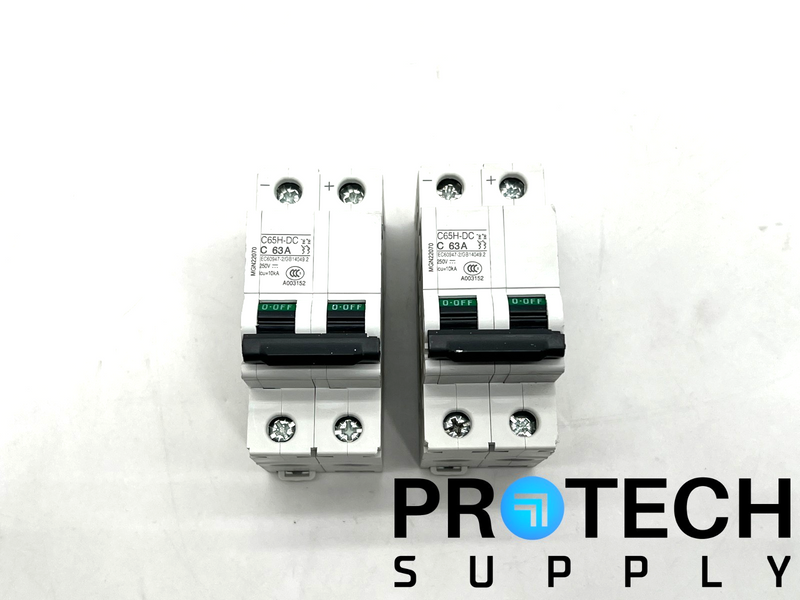 Load image into Gallery viewer, (Lot of 2) Schneider C65H-DC Circuit Breaker with WARRANTY