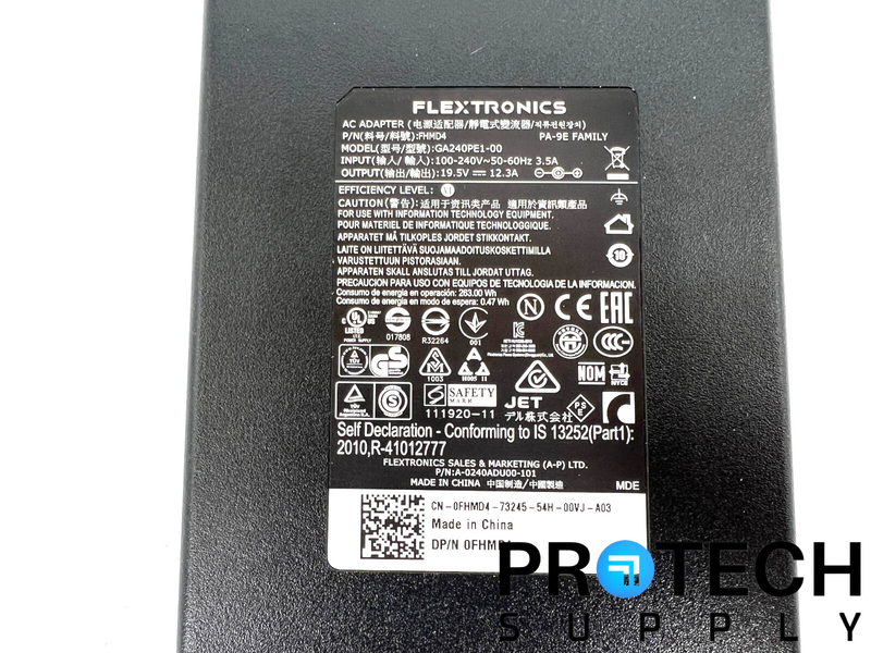 Load image into Gallery viewer, Flextronics GA240PE1 0FHMD4 AC Adapter 100-240V 50-60Hz 3.5A with WARRANTY
