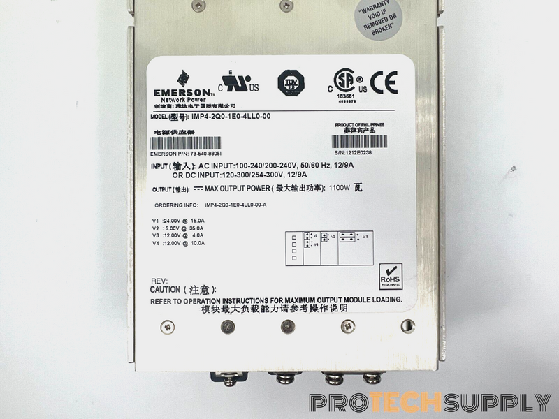 Load image into Gallery viewer, EMERSON IMP4-2Q0-1E0-4LL0-00 Network Power Enclosed AC DC Converter w/ WARRANTY