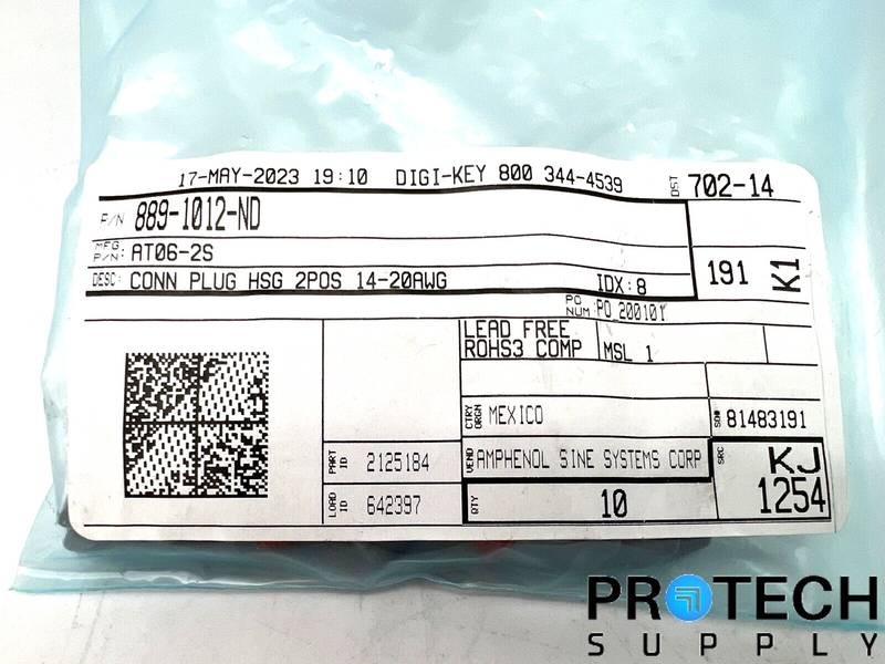 Load image into Gallery viewer, 7/Pk Amphenol 2 Rectangular Connector 889-1012-ND with WARRANTY