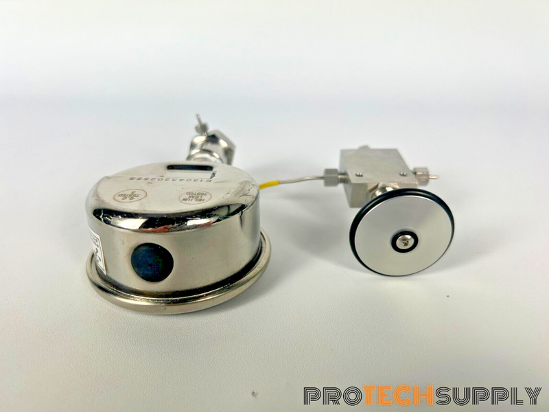 Load image into Gallery viewer, SSI 02-0124 Three-Way Valve with PSI Gauge 316 SS Tube/Conn 10000psi w/ WARRANTY